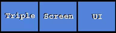 Simple UI mod for triple screens