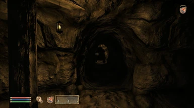 A rat wanders around Glarthir's Secret Tunnel.
