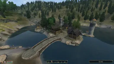 Das Dorf Kovahn ist auf einer Insel an der Grenze zu Valenwald gelegen.