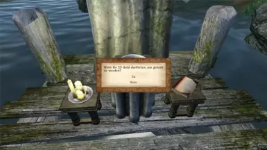 Wenn ihr den Schrein aktiviert, könnt ihr euch gegen 25 Gold heilen lassen.
