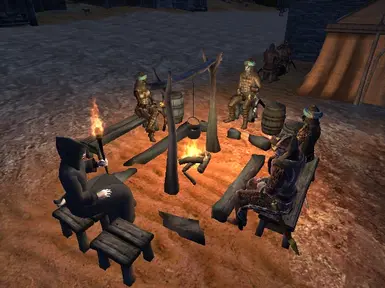 "Many are the evenings we spend around the cooking fire, sharing stories from Elsweyr" Ri'Bassa
