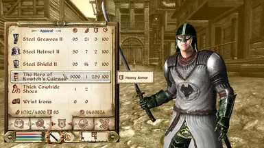 Stats of the Armor
