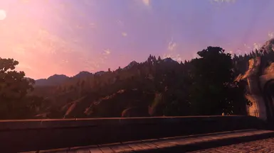 Paisagem no entardecer