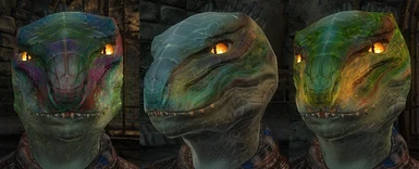 New Argonian markings more visible on different texture&skintone