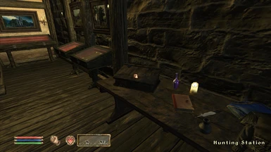 A Hunting Station inside the Chorrol Fighters Guild