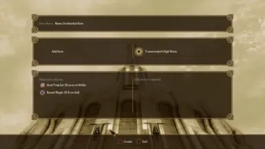 Sigil Stone menu
