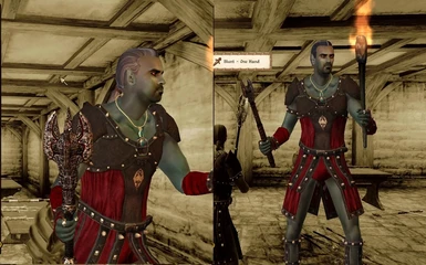 Daedric mace before and after.