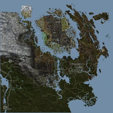 Morroblivion Tamriel Rebuilt HD Map