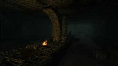 A goblin skulks around the Bruma sewers.