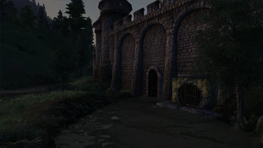 Exterior entrance to the Cheydinhal sewers.