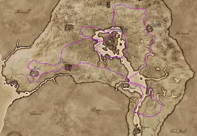 Approximate route
