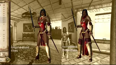 3.0 Original Blood Elves and Remodeled Blood Elves comparison.