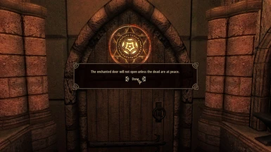 Peakside tomb enchanted door