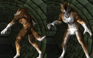 Alternative Gold Werewolf Replacer