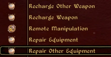 Scaling Equipment Repair and Recharge Spells OBSE - Touch Spell Included