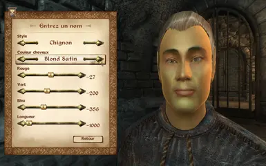 Senannala the Bosmer Thief had satin blond hair color