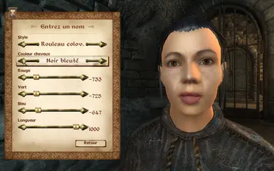 Skjorta has blue black hair color