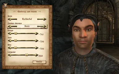 Erthor has black hair color