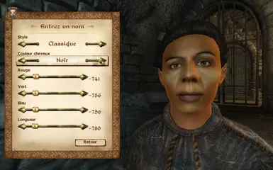 Maelona guard has black hair color