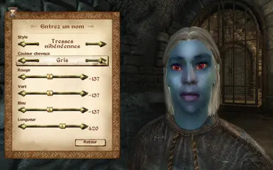 Urnsi Serethi has grey hair color