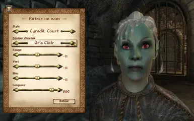 Llevana Nedaren has bright grey hair color