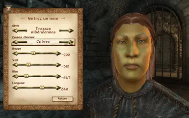 Hindaril has copper hair color