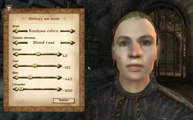 Emfrid has rose blonde hair color