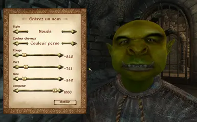 Myrmidon Male Orc has custom hair color