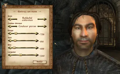 Gaius Prentus has custom hair color looks like an idiot because of engine limitations