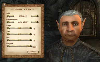 Fimmion has bright grey hair color