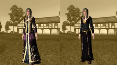 Female Deceiver's Finery and Robe of Glib Tongues Replacer Add-On