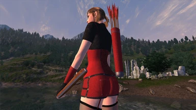 The Red Lady outfit and weapons