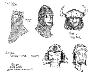 Newtscale helmets, concept art by MK
