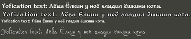Classic Fonts (Russian support with Letter Yo)