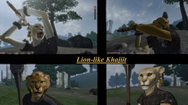 Lion-like Khajiit - an edit for the Seamless - Khats and Args mod
