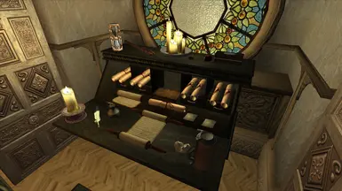 Candle Holder, Flute, Scroll, Scrolls, and, more Scrolls