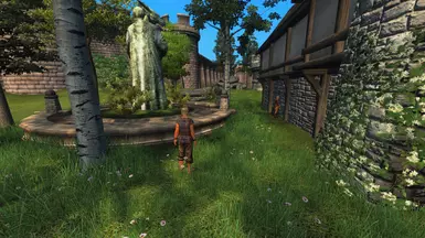 Athrelor pondering a wall.