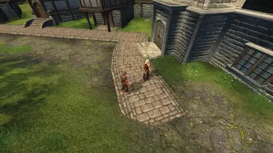 Completed sidewalks.