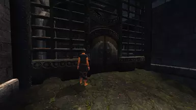 Ground meets gate.