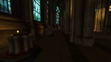 Candles in church.
