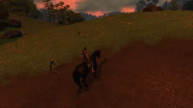 Skeletons wandering the hills.