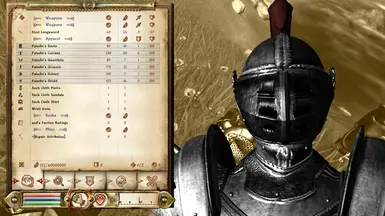 Retextured Paladin armor with blacked out helmet interior.