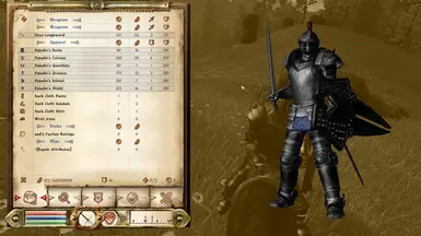 Retextured Paladin armor with blacked out helmet interior.