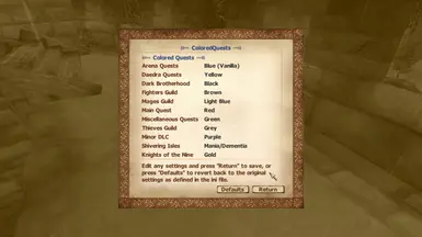 LINK menu