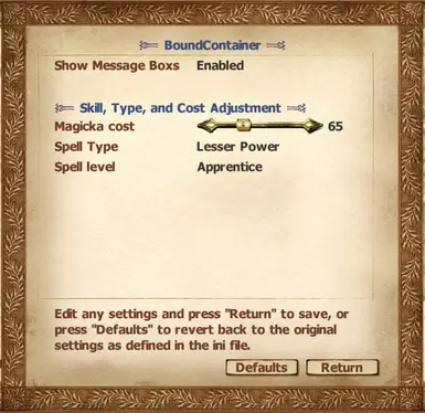LINK config
