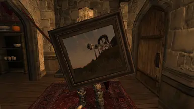 A Painting Equiped as Shield Before Hung