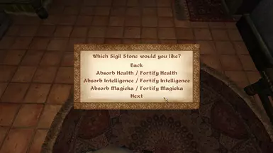 Select your New Sigil Stone