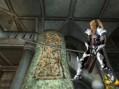 Hikaru with Masamune and Silverlight Armor on The Lost Spires