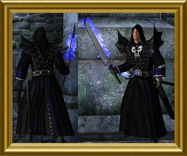 Silver Dragon - Male Mage Robes