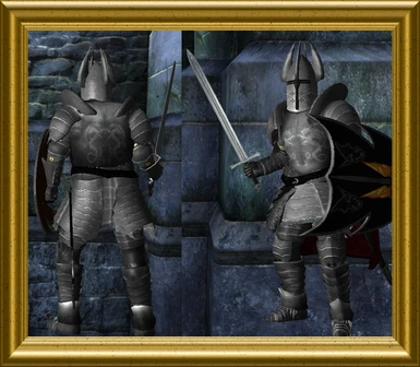 Silver Dragon - Male Knight Armor